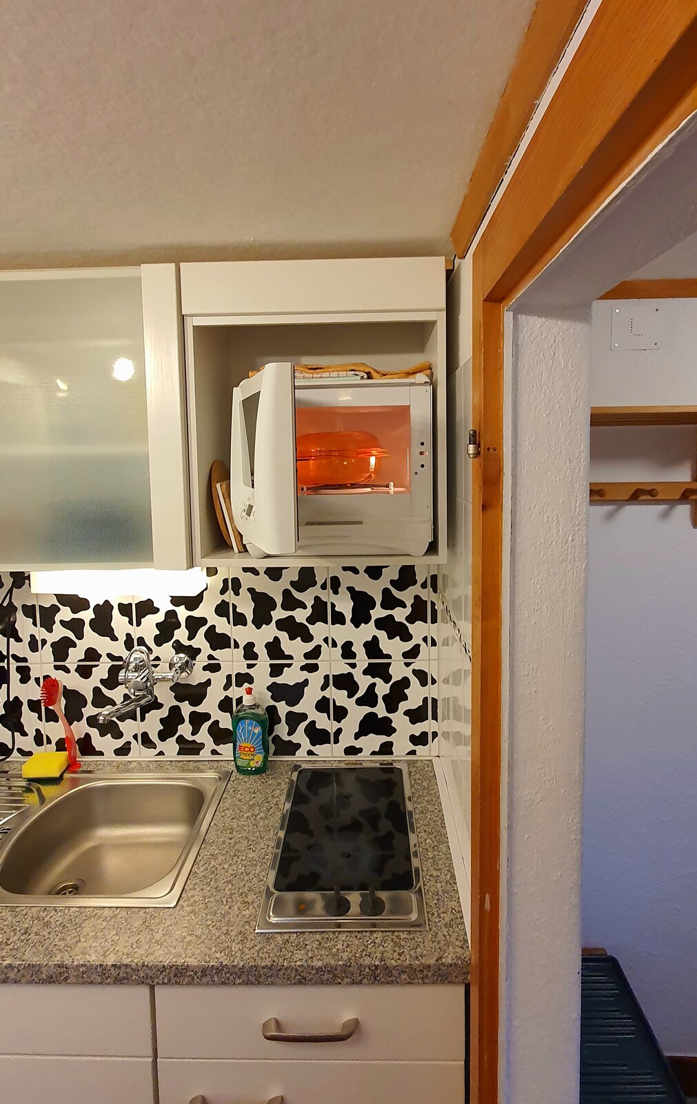 Microwave in the kitchen