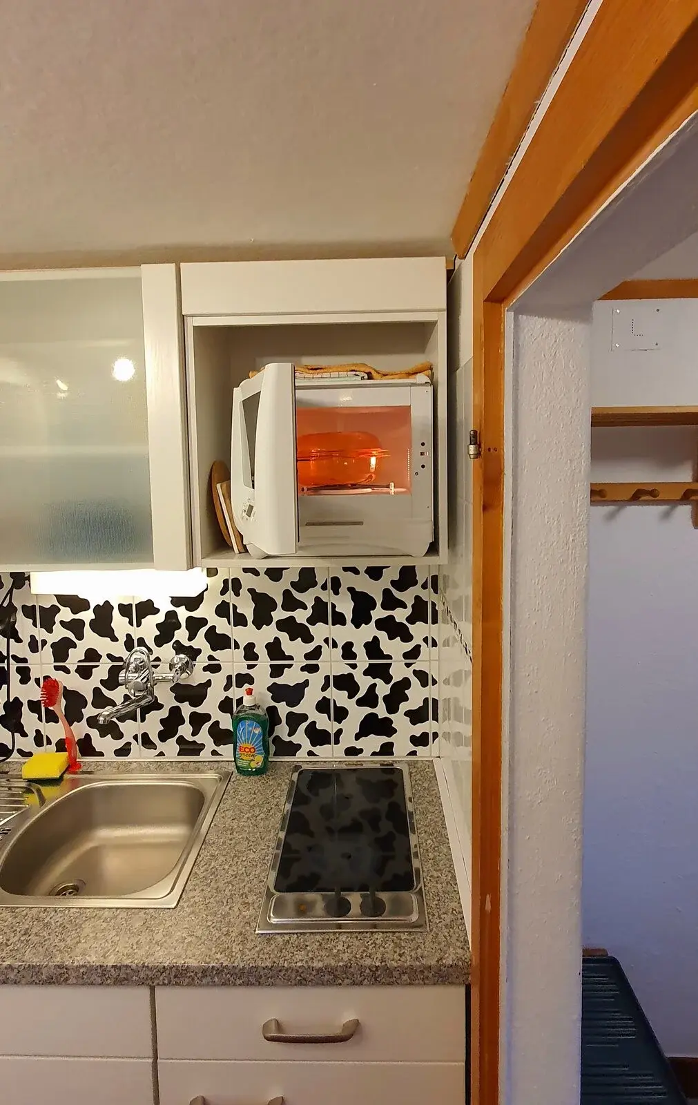 Microwave in the kitchen